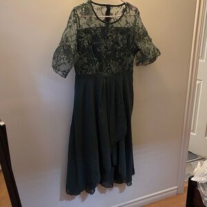 Elegant Green Lace Dress